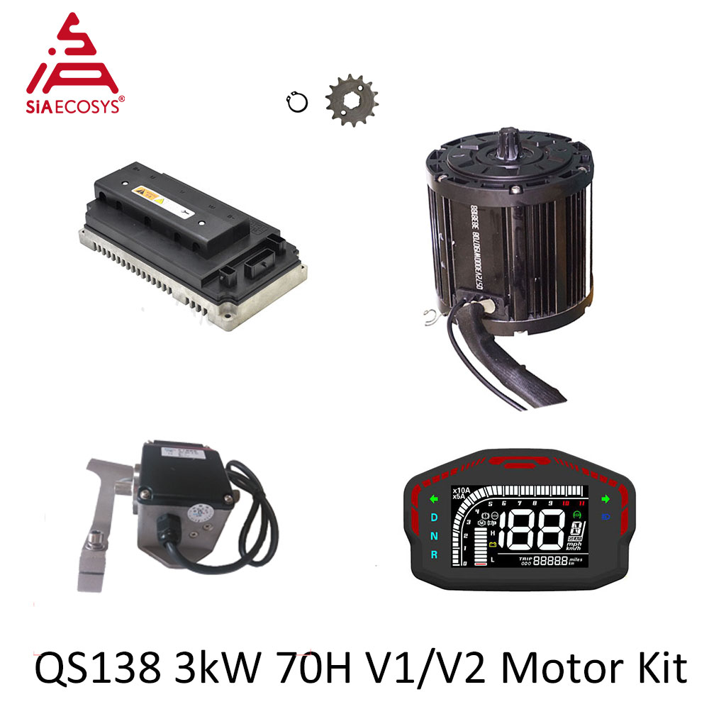 QSMOTOR QS138 3000W 72V 미드 드라이 - Mid Drive Motor Kit 72V 3000W 리뷰 및 가격