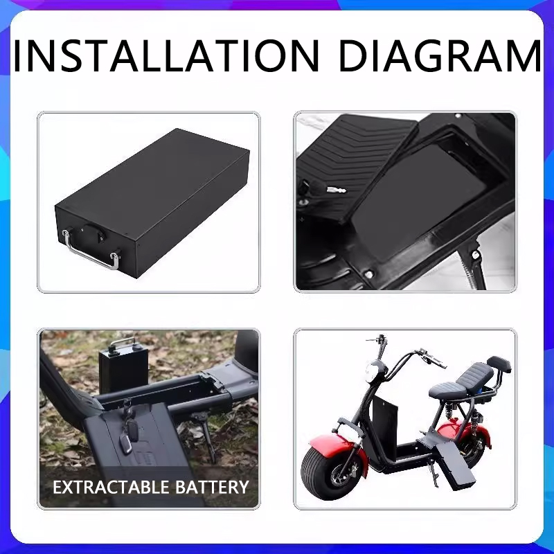 할리 배터리용 60V 20AH -40AH 리튬 배터리  - 60V 30Ah Electric Scooter Battery 리뷰 및 가격